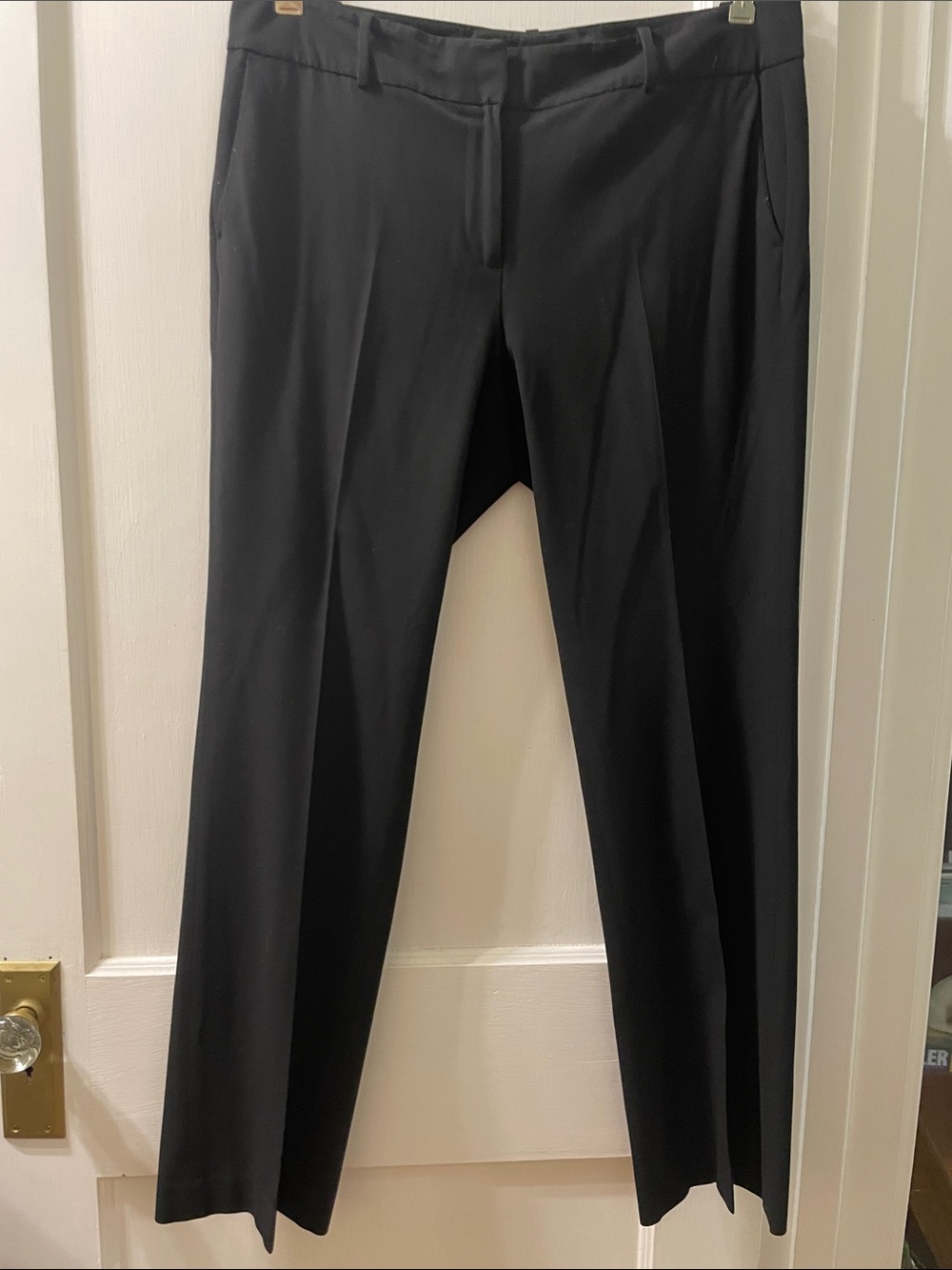 Ann Taylor Signature Black Straight-Leg Dress Pants